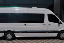 Volkswagen Crafter 2006-2016 Barre Laterali (2 pz, Acciaio Inox) d60, passo medio foto 3