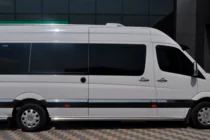 Volkswagen Crafter 2006-2016 Barre Laterali (2 pz, Acciaio Inox) d70, passo medio foto 3