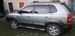 Hyundai Tucson JM 2004- Coperture Maniglie Porta Cromate (4 pz, Acciaio Inox) foto 3
