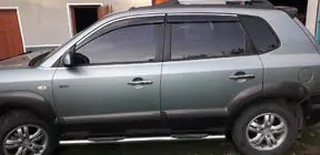 Hyundai Tucson JM 2004- Coperture Maniglie Porta Cromate (4 pz, Acciaio Inox) foto 4