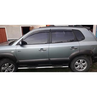 Coperture Maniglie Porta Cromate (4 pz, Acciaio Inox) Hyundai Tucson JM 2004- foto 4