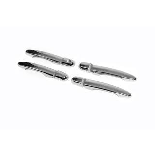 Coperture Maniglie Porta Cromate (4 pz, Acciaio Inox) Hyundai Tucson JM 2004- foto 2