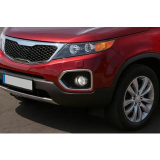 Cornici fendinebbia 2010-2013 (2 pz, acciaio inox) Kia Sorento II XM 2009-2014 foto 1