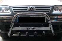 Volkswagen Caddy 2004-2010 Paraurti Anteriore WT003 (Acciaio Inox) foto 5