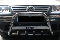 Volkswagen Caddy 2004-2010 Paraurti Anteriore WT003 (Acciaio Inox) foto 5