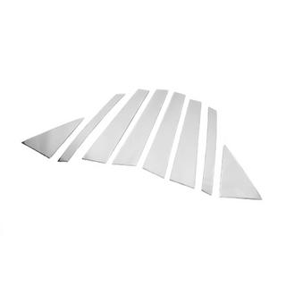 Coperture Montanti Porta Cromate (8 pz, Acciaio Inox) foto 3