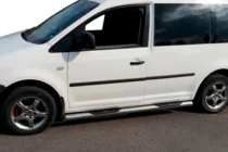 Volkswagen Caddy 2010-2015 Barre Laterali BB002 (2 pz, acciaio inox) 60 mm, Base Standard foto 3