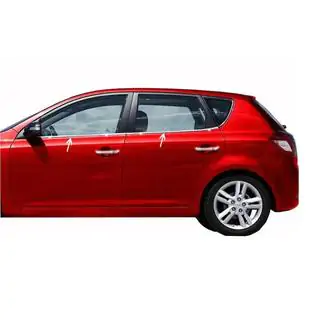 Cornici Finestrini Acciaio Inox (4 pz) Kia Ceed 2007-2012 foto 1