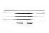 Kia Sportage 2004-2010 Cornici finestrini acciaio inox (6 pz) Carmos - Acciaio Inox Turco foto 3