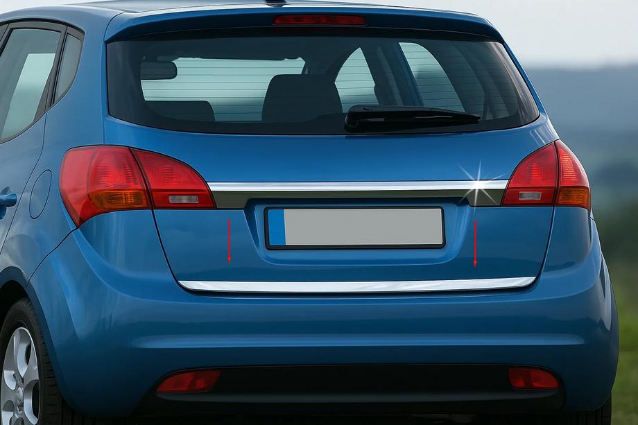 Kia Venga 2010-2019 Modanatura bagagliaio acciaio inox Carmos - Acciaio Inox Turco Image