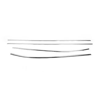 Cornici Finestrini Acciaio Inox (4 pz) foto 2