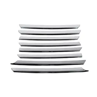 Coperture griglia cromate Cofano inclinato (8 pz, acciaio inox) foto 4
