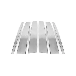 Modanature Montanti Porta in Acciaio Inox (4 pz) Land Rover Freelander II 2006–2014 foto 2
