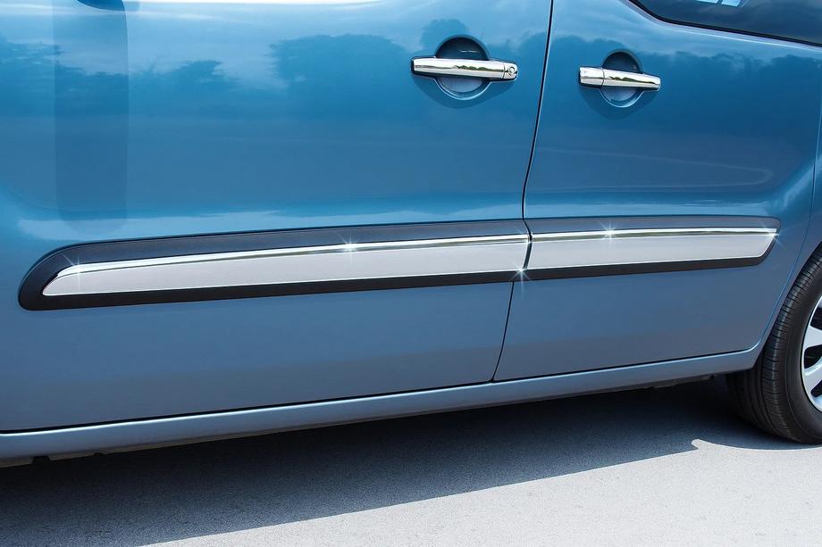 Citroen Berlingo 2008-2018 Modanature Porte Acciaio Inox (4 pz) Carmos - Acciaio Inox Turco Image