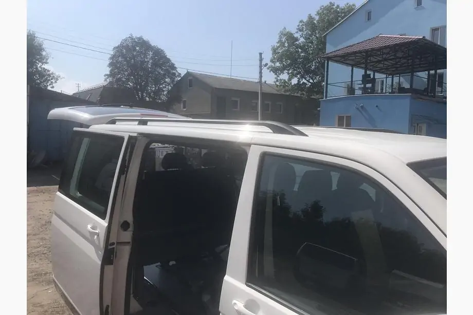 Volkswagen T5 Transporter 2003-2010 Barre Tetto Nere Foto 10