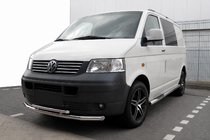 Volkswagen T5 Transporter 2003-2010 Protezione Anteriore ST014 (Acciaio Inox) 60 x 60mm foto 1