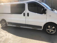 Nissan Primastar 2002-2014 Barre Laterali (2 pz, Acciaio Inox) 60mm, Passo Lungo foto 4