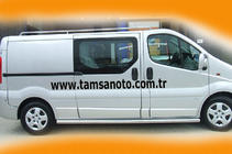 Nissan Primastar 2002-2014 Barre Laterali (2 pz, Acciaio Inox) 60mm, Passo Lungo foto 5