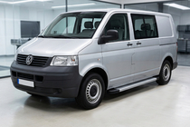 Volkswagen T5 Multivan 2003–2010 Pedane Laterali Maya V2 (2 pz, Alluminio) Passo Lungo foto 1
