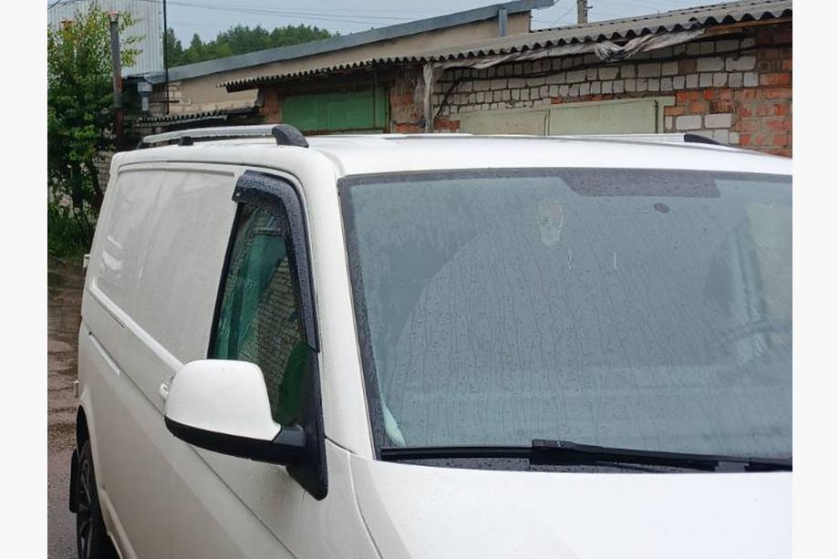Volkswagen T5 Multivan 2003–2010 Barre Tetto Cromate Base lunga, piedini in plastica Foto 4