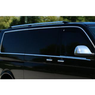 Set completo cornici finestrini (14 pz, acciaio inox) Volkswagen T5 Caravelle 2004-2010 foto 1