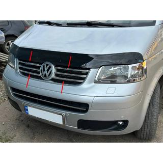 Coperture Griglia Cromate (6 pz, Acciaio Inox) Volkswagen T5 Caravelle 2004-2010 foto 1