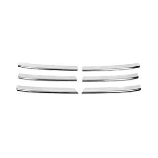 Coperture Griglia Cromate (6 pz, Acciaio Inox) Volkswagen T5 Caravelle 2004-2010 foto 2