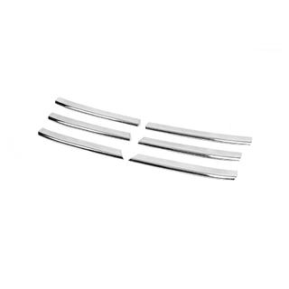 Coperture Griglia Cromate (6 pz, Acciaio Inox) Volkswagen T5 Caravelle 2004-2010 foto 4
