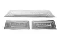 Volkswagen T5 Caravelle 2004-2010 Coperture battitacco interne (Omsa, acciaio inox) 3 Coprisoglia foto 2