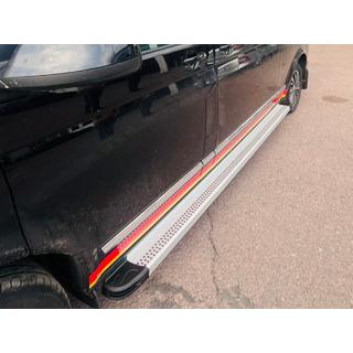 Pedane Laterali Maya V2 (2 pz, Alluminio) Volkswagen T5 Caravelle 2004-2010 foto 3