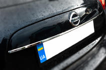 Nissan Juke 2010-2019 Modanatura cromata sopra la targa (acciaio inox) OmsaLine - Acciaio Inox Italiano foto 2