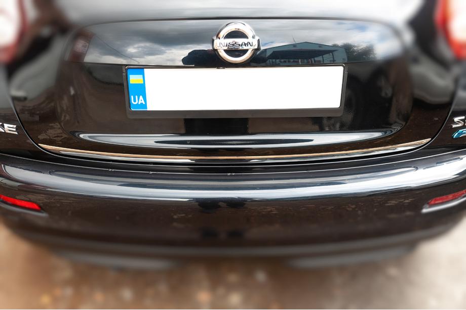 Nissan Juke 2010-2019 Modanatura bagagliaio acciaio inox OmsaLine - Acciaio Inox Italiano Foto 3