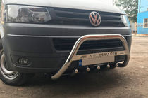 Volkswagen T5 2010-2015 Paraurti Anteriore WT003 (Acciaio Inox) foto 1