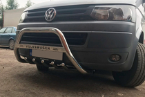 Volkswagen T5 2010-2015 Paraurti Anteriore WT003 (Acciaio Inox) foto 6