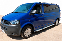 Volkswagen T5 2010-2015 Pedane Laterali Maya V2 (2 pz, Alluminio) foto 1