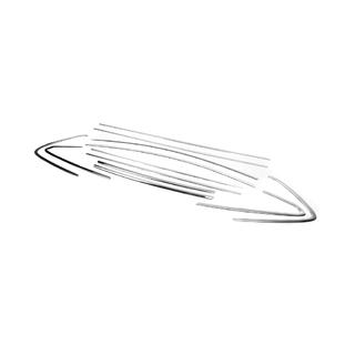 Set completo cornici finestrini (HB, 12 pz, acciaio inox) foto 3