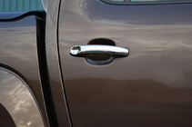Volkswagen Amarok 2010-2022 Coperture Maniglie Porta Cromate (4 pz, Acciaio Inox) Carmos - Acciaio Inox Turco foto 3
