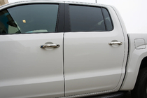 Volkswagen Amarok 2010-2022 Coperture Maniglie Porta Cromate (4 pz, Acciaio Inox) Carmos - Acciaio Inox Turco foto 1