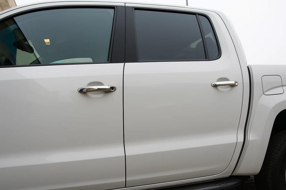 Volkswagen Amarok 2010-2022 Coperture Maniglie Porta Cromate (4 pz, Acciaio Inox) Carmos - Acciaio Inox Turco Image