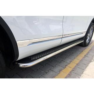 Pedane Laterali Maydos V2 (2 pz, acciaio inox) Volkswagen Amarok 2010-2022 foto 1