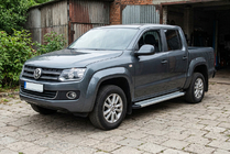 Volkswagen Amarok 2010-2022 Pedane Laterali Maya V2 (2 pz, Alluminio) foto 1