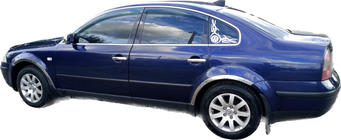 Volkswagen Passat B5 1997-2005 Coperture Maniglie Cromate (4 pz, Acciaio Inox) foto 2