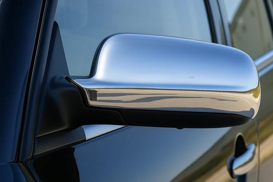 Volkswagen Passat B5 1997-2005 Cover Specchietti 1996-2003 (2 pz) Acciaio Inox Lucido Foto 3