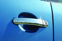 Volkswagen Polo 2001-2009 Coperture Maniglie Cromate (4 pz, Acciaio Inox) Libao - Acciaio Cinese foto 1