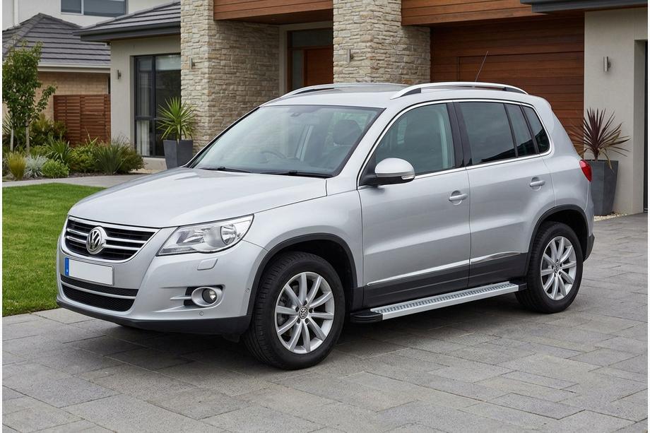 Volkswagen Tiguan 2007-2016 NOVITÀ!!! Pedane Laterali Maya V2 (2 pz, Alluminio) Image