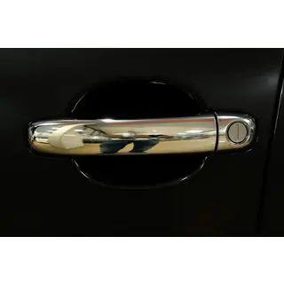 Coperture Maniglie Porta Cromate (4 pz, Acciaio Inox)