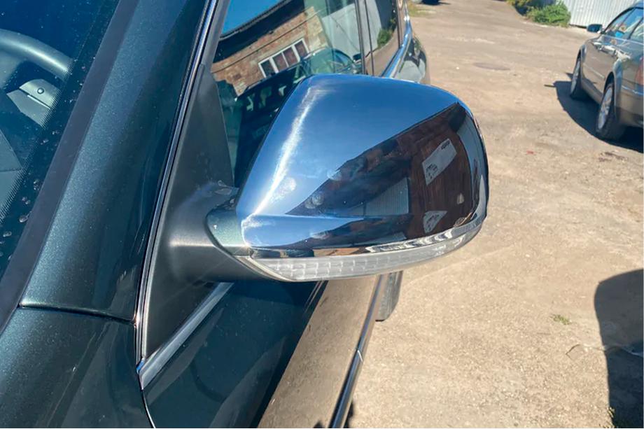 Volkswagen Touareg 2002–2010 Cover Specchietti 2007-2010 (2 pz, Acciaio Inox) Foto 3