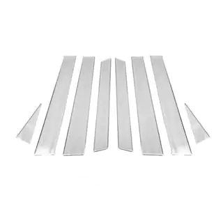 Coperture montanti in acciaio inox (8 pz) Volkswagen Touareg 2010-2018 foto 2