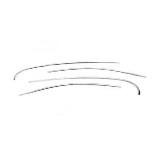 Cornici superiori finestrini acciaio inox (4 pz) Renault Fluence 2009-2016 foto 2