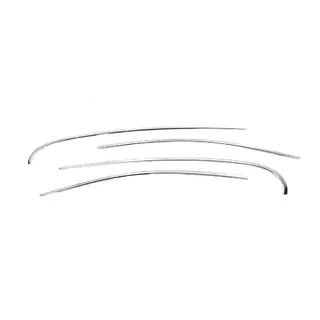 Cornici superiori finestrini acciaio inox (4 pz) Renault Fluence 2009-2016 foto 2